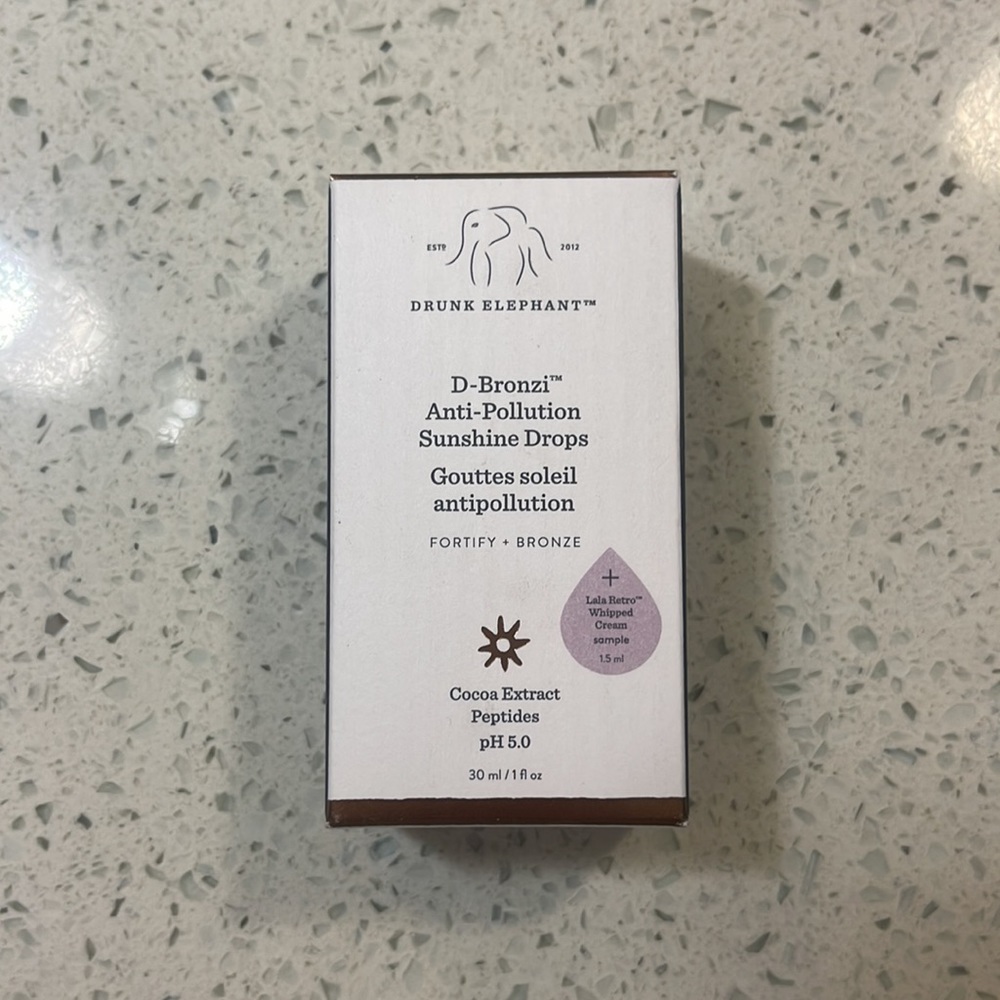 NEW - DRUNK ELEPHANT - D-Bronzi Anti-Pollution Sunshine Drops - Picture 5 of 5